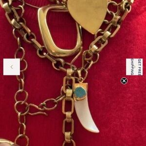 Parker Thatch Gold/ Brass Long Chain Necklace